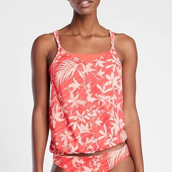 Athleta Other - 𝅺athleta Seascape Blousy Printed Tankini Top 32B/C NWT
